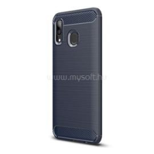 Gigapack Szilikon telefonvédő (ütésállóság, légpárnás sarok, szálcsiszolt, karbon minta) SÖTÉTKÉK (GP-86875) tok és táska