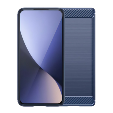 Gigapack Szilikon telefonvédő (ütésállóság, légpárnás sarok, szálcsiszolt, karbon minta) SÖTÉTKÉK OnePlus 13 5G tok és táska