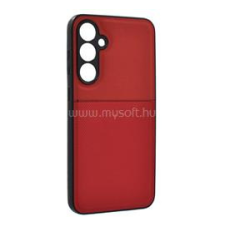 Gigapack Szilikon telefonvédő (ütésállóság, mágneses, bőr hatású hátlap, csíkos) PIROS (GP-151844) tok és táska