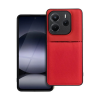 Gigapack Szilikon telefonvédő (ütésállóság, mágneses, bőr hatású hátlap, csíkos) PIROS Xiaomi Redmi Note 14 5G "Gigapack csomagolás" (GP-167570) (GP-167570)
