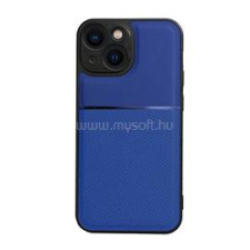 Gigapack Szilikon telefonvédő (ütésállóság, mágneses, bőr hatású hátlap, csíkos) SÖTÉTKÉK (GP-148094) tok és táska