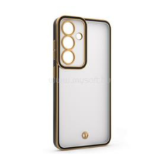 Gigapack Szilikon telefonvédő (ütésállóság, matt, műanyag hátlap, kameravédő) ARANY/FEKETE (GP-177561) tok és táska