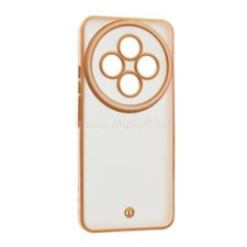 Gigapack Szilikon telefonvédő (ütésállóság, matt, műanyag hátlap, kameravédő) ARANY/RÓZSASZÍN (GP-177598) tok és táska