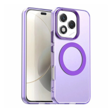 Gigapack Szilikon telefonvédő (ütésállóság, műanyag hátlap, kameravédő, MagSafe) LILA Honor 400 Lite tok és táska