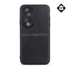 Gigapack Szilikon telefonvédő (valódi bőr hátlap) FEKETE (GP-147269) tok és táska