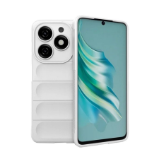 Gigapack Tecno Spark 20 szilikon telefonvédő (ütésállóság, kameravédő, 3d) fehér tok és táska
