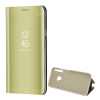 Gigapack Tok álló (aktív FLIP, oldalra nyíló, asztali tartó funkció, tükrös felület, Mirror View Case) ARANY Huawei P40 Lite E / Y7p