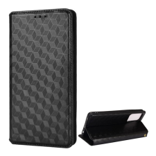Gigapack Tok álló, b&#337;r hatású (flip, oldalra nyíló, asztali tartó, teljes 3d rombusz, prémium) fekete gp-113012 mobiltelefon kellék