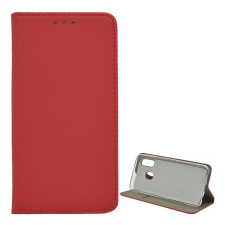 Gigapack Tok álló, b?r hatású (flip, oldalra nyíló, asztali tartó, rombusz) piros gp-86301 tok és táska