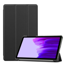 Gigapack Tok álló, bőr hatású (aktív flip, oldalra nyíló, TRIFOLD asztali tartó funkció) FEKETE Samsung Galaxy Tab A7 Lite WIFI (SM-T220), Samsung Galaxy Tab A7 Lite LTE (SM-T225) tablet tok
