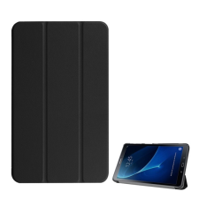 Gigapack Tok álló, bőr hatású (aktív FLIP, oldalra nyíló, TRIFOLD asztali tartó funkció) FEKETE Samsung Galaxy Tab A 10.1 LTE (2016) SM-T585, Samsung Galaxy Tab A 10.1 WIFI (2016) SM-T580 tablet tok