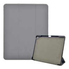 Gigapack Tok álló, bőr hatású (aktív FLIP, oldalra nyíló, TRIFOLD asztali tartó funkció, pencil tartó) SZÜRKE Apple IPAD Pro 12.9 (2018) tablet tok