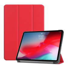 Gigapack Tok álló, bőr hatású (aktív FLIP, oldalra nyíló, TRIFOLD asztali tartó funkció) PIROS [Apple IPAD Pro 11 (2018)] tablet tok