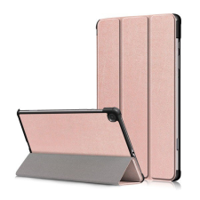 Gigapack Tok álló, bőr hatású (aktív FLIP, oldalra nyíló, TRIFOLD asztali tartó funkció) ROZÉARANY [Samsung Galaxy Tab S6 Lite 10.4 LTE (SM-P619) ... tablet tok