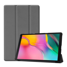 Gigapack Tok álló, bőr hatású (aktív FLIP, oldalra nyíló, TRIFOLD asztali tartó funkció) SZÜRKE Samsung Galaxy Tab A 10.1 WIFI (2019) SM-T510, Samsung Galaxy Tab A 10.1 LTE (2019) SM-T515 tablet tok