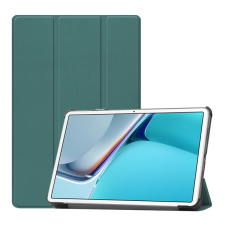 Gigapack Tok álló, bőr hatású (aktív FLIP, oldalra nyíló, TRIFOLD asztali tartó funkció) ZÖLD [Huawei MatePad 11 WIFI (DBY-W09)] (5996591104454) tablet tok