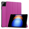 Gigapack Tok álló, bőr hatású (aktív FLIP, oldalra nyíló, TRIFOLD, asztali tartó) LILA Xiaomi Pad 6S Pro