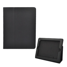 Gigapack Tok álló, bőr hatású (FLIP, asztali tartó funkció) FEKETE [Apple IPAD (4th Generation)] (5996457239856) tablet tok