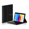 Gigapack Tok álló, bőr hatású (FLIP, bluetooth billentyűzet, asztali tartó, QWERTY, angol nyelvű, ceruza tartó) FEKETE (GP-138232)