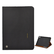Gigapack Tok álló, bőr hatású (FLIP, oldalra nyíló, asztali tartó funkció, bőr hatású, bankkártya tartó) FEKETE [Apple IPAD Pro 11 (2018)] (5996457836741) tablet tok