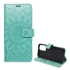 Gigapack Tok álló, bőr hatású (FLIP, oldalra nyíló, asztali tartó funkció, csuklópánt, mandala minta) CYAN Samsung Galaxy A23 5G (SM-A236F)