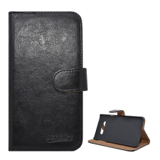 Gigapack Tok álló, bőr hatású (FLIP, oldalra nyíló, asztali tartó funkció, prémium) FEKETE Samsung Galaxy A7 (2015) SM-A700F tok és táska