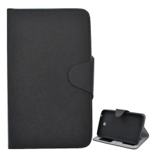 Gigapack Tok álló, bőr hatású (FLIP, oldalra nyíló, asztali tartó funkció, prémium) FEKETE [Samsung Galaxy Tab3 Kids 7.0 (SM-T2105)] tablet tok