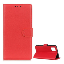 Gigapack Tok álló, bőr hatású (FLIP, oldalra nyíló, asztali tartó funkció, prémium) PIROS [Xiaomi Mi 10T Pro 5G] tok és táska