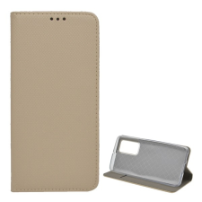 Gigapack Tok álló, bőr hatású (FLIP, oldalra nyíló, asztali tartó funkció, rombusz minta) ARANY Huawei P40 tok és táska