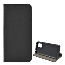 Gigapack Tok álló, bőr hatású (FLIP, oldalra nyíló, asztali tartó funkció, rombusz minta) FEKETE Xiaomi Mi 10 Lite 5G tok és táska