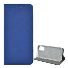 Gigapack Tok álló, bőr hatású (FLIP, oldalra nyíló, asztali tartó funkció, rombusz minta) SÖTÉTKÉK [Xiaomi Redmi Note 10 5G (Poco M3 Pro 5G)] tok és táska