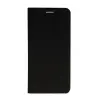 Gigapack Tok álló, bőr hatású (FLIP, oldalra nyíló, asztali tartó funkció, textil minta) FEKETE Apple iPhone 15 Pro