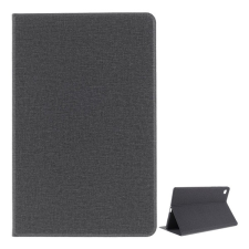 Gigapack Tok álló, bőr hatású (FLIP, oldalra nyíló, asztali tartó funkció, textil minta) FEKETE [Samsung Galaxy Tab A7 10.4 (2020) LTE SM-T505] (5996591007281) tablet tok