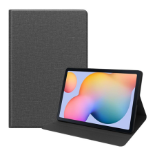 Gigapack Tok álló, bőr hatású (FLIP, oldalra nyíló, asztali tartó funkció, textil minta) SZÜRKE [Samsung Galaxy Tab S6 Lite 10.4 LTE (SM-P619) 2022] (5996457965946) - Tablet tok tablet tok