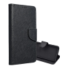 Gigapack Tok álló, bőr hatású (FLIP, oldalra nyíló, asztali tartó, kártyazseb, textil hatás) FEKETE Apple iPhone 16
