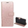 Gigapack Tok álló, bőr hatású (FLIP, oldalra nyíló, asztali tartó, kézpánt, mandala) ROZÉARANY Samsung Galaxy S25 FE (SM-S731)