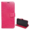 Gigapack Tok álló, bőr hatású (FLIP, oldalra nyíló, asztali tartó, kézpánt, mandala) RÓZSASZÍN Xiaomi Redmi 15 5G