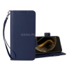 Gigapack Tok álló, bőr hatású (FLIP, oldalra nyíló, asztali tartó, prémium + kézpánt) SÖTÉTKÉK (GP-160450)
