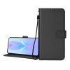 Gigapack Tok álló, bőr hatású (FLIP, oldalra nyíló, asztali tartó, rombusz + kézpánt) FEKETE OnePlus Nord CE 5