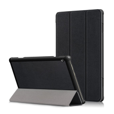 Gigapack Tok álló, bőr hatású (FLIP, oldalra nyíló, TRIFOLD asztali tartó funkció) FEKETE Lenovo Tab M10 HD (TB-X505F) tablet tok