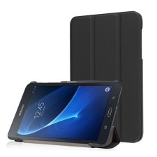 Gigapack Tok álló, bőr hatású (FLIP, oldalra nyíló, TRIFOLD asztali tartó funkció) FEKETE [Samsung Galaxy Tab A 7.0 LTE (SM-T285)] (5996457635139) tablet tok