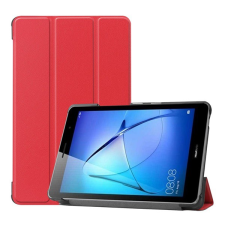 Gigapack Tok álló, bőr hatású (FLIP, oldalra nyíló, TRIFOLD asztali tartó funkció) PIROS [Huawei MatePad T8 WIFI] (5996457974320) tablet tok