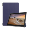 Gigapack Tok álló, bőr hatású (FLIP, oldalra nyíló, TRIFOLD asztali tartó funkció) SÖTÉTKÉK Lenovo Tab E10 (TB-X104F)