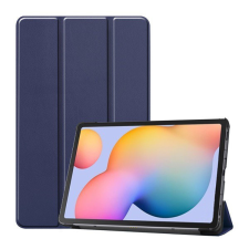 Gigapack Tok álló, bőr hatású (FLIP, oldalra nyíló, TRIFOLD asztali tartó funkció) SÖTÉTKÉK [Samsung Galaxy Tab S6 Lite 10.4 LTE (SM-P619) 2022] tablet tok