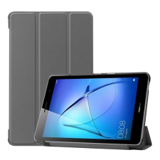 Gigapack Tok álló, bőr hatású (FLIP, oldalra nyíló, TRIFOLD asztali tartó funkció) SZÜRKE Huawei MatePad T8 LTE, Huawei MatePad T8 WIFI tablet tok