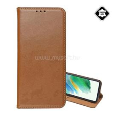 Gigapack Tok álló, valódi bőr FLIP, asztali tartó, VILÁGOSBARNA (GP-182991) tok és táska