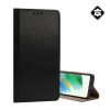 Gigapack Tok álló, valódi bőr (FLIP, oldalra nyíló, asztali tartó) FEKETE Samsung Galaxy A56 5G (SM-A566)