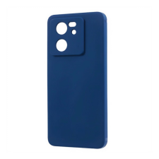 Gigapack Xiaomi 13T Pro szilikon telefonvédő (matt, mikrofiber plüss karcolásmentesítő belső, prémium) sötétkék tok és táska