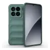 Gigapack Xiaomi 15 szilikon telefonvédő (ütésállóság, kameravédő, 3d) sötétzöld