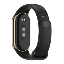 Gigapack Xiaomi Band 8 pótszíj (egyedi méret, szilikon, állítható) fekete okosóra kellék